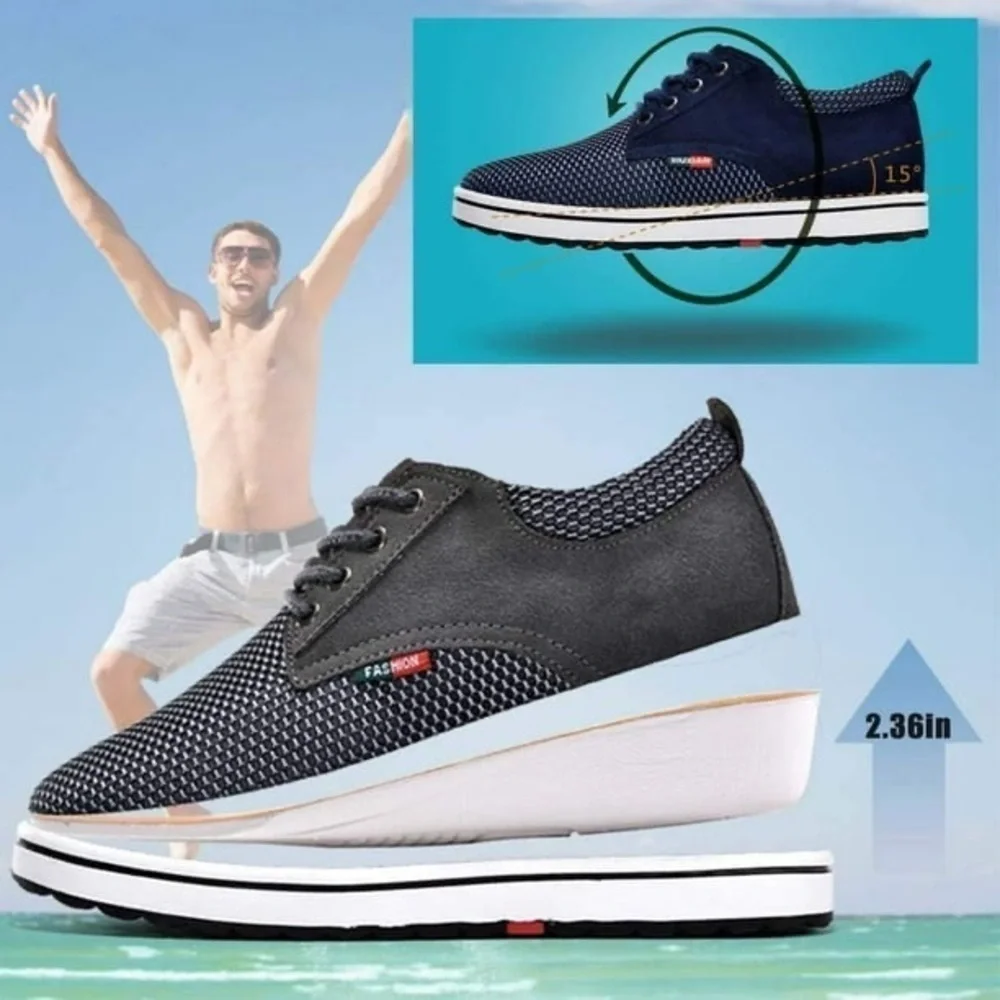 Men's Invisible Height Increasing Elevator Shoes - 3 colors - Picture 5 of 10